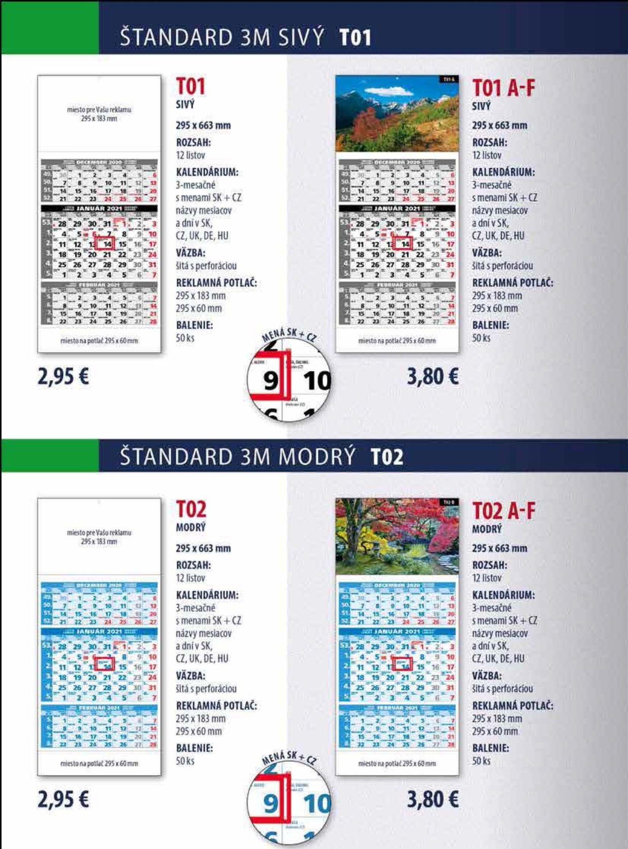 Viacmesačn&eacute; a pl&aacute;novacie kalend&aacute;re - 3 a viacmesačn&eacute; kalend&aacute;re